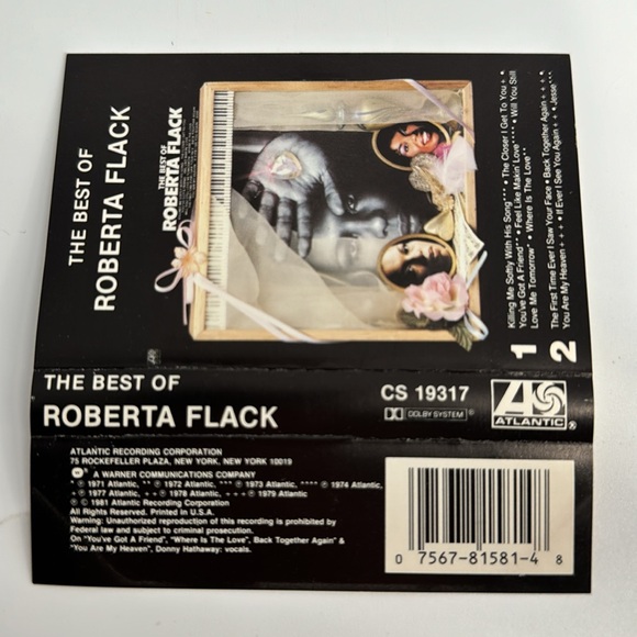 1981. The Best Of Roberta Flack on Cassette. Vintage killing Me Softly - Picture 7 of 10